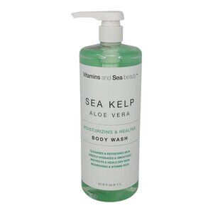 Vitamins And Sea Beauty Sea Kelp Aloe Vera Body Wash Moisturizing Healing 33.8oz